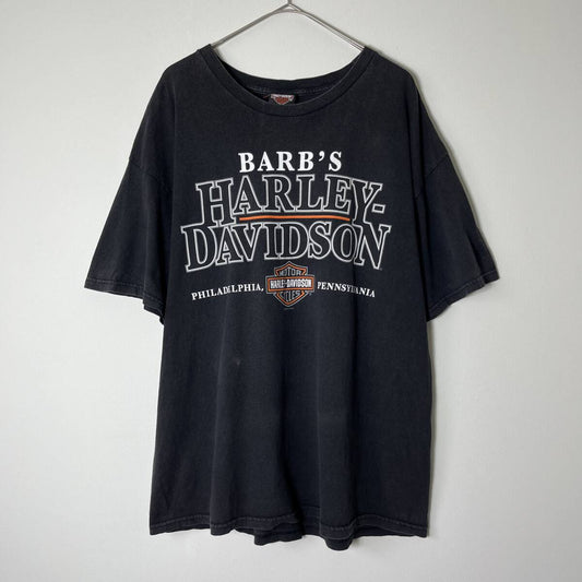 HARLEY DAVIDSON ハーレーダビットソン XLサイズ Tシャツ 半袖 メキシコ製 00’s フィラデルフィア BARB’S
