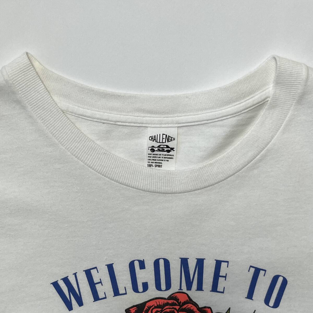 CHALLENGER チャレンジャー Lサイズ Welcome to CHALLENGER Tシャツ プリント 半袖 長瀬智也 ホワイト