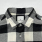 uniform experiment ユニフォームエクスペリメント サイズ1 ブロックチェック フランネルシャツ 長袖シャツ 22AW ブラック ホワイト