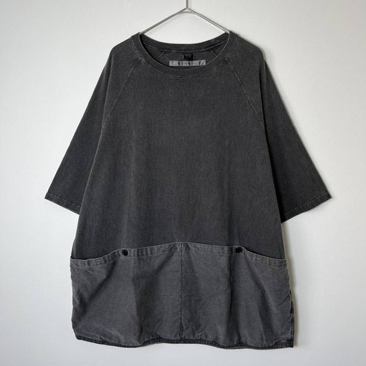 EEL Products イール × GoodOn グッドオン Lサイズ ポケットTシャツ ポケT ダメージ加工 ブラック