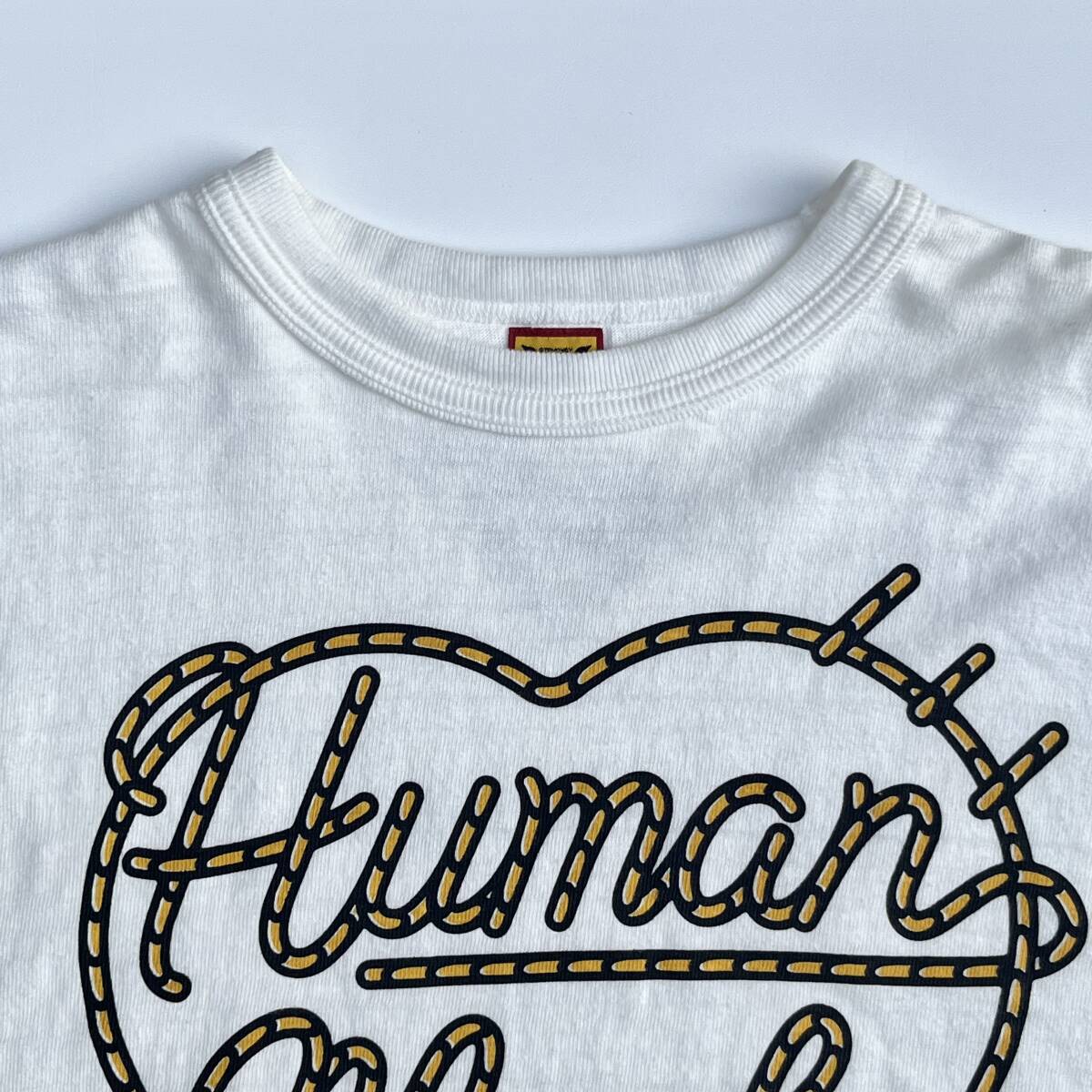 HUMAN MADE ヒューマンメイド XLサイズ ハートロゴ Tシャツ フロントロゴ 半袖シャツ ホワイト