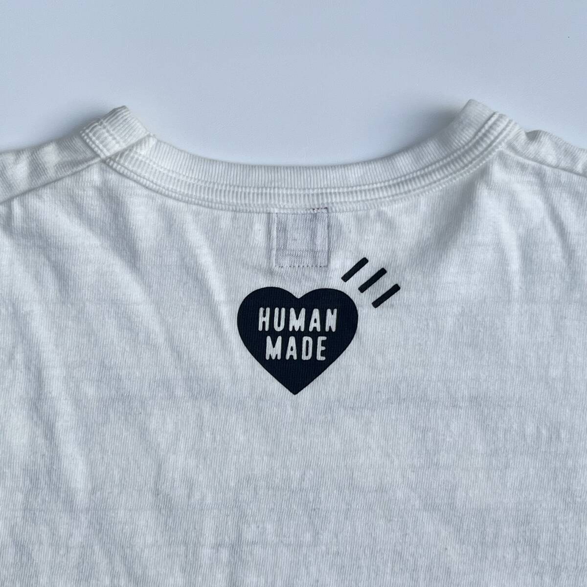 HUMAN MADE ヒューマンメイド XLサイズ ハートロゴ Tシャツ フロントロゴ 半袖シャツ ホワイト