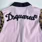 DSQUARDE2 ディースクエアード サイズ50 ボーリングシャツ ロゴ 刺繍 半袖シャツ 開襟シャツ ピンク