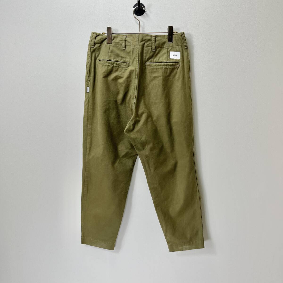 WTAPS ダブルタップス サイズ1 SHINOBI TROUSERS シノビ トラウザーパンツ ツータック カーキ 212GWDT-PTM01