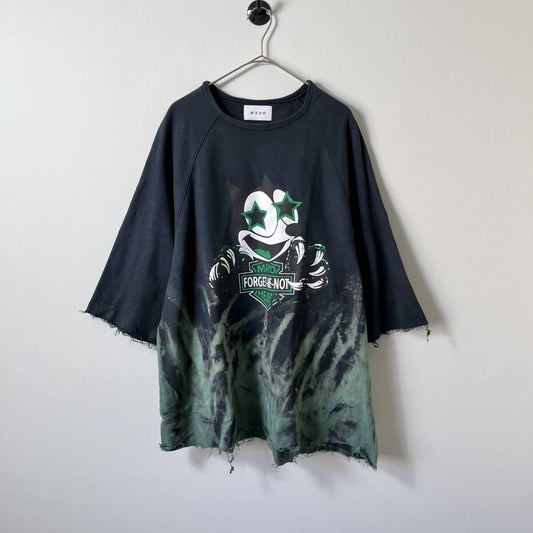 SLAVE OF MAYO スレイブオブメイヨー Lサイズ FELXX ラグラン スウェット Tシャツ カットオフ 7分丈