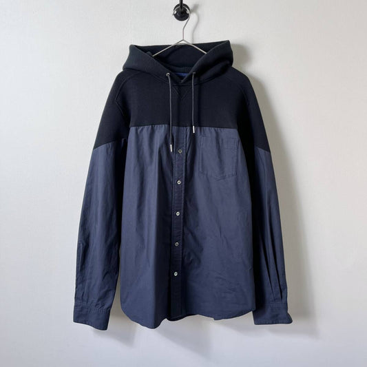 sacai サカイ サイズ3 Cotton Hoodie 長袖シャツ パーカー フーディ ブラック SCM-026