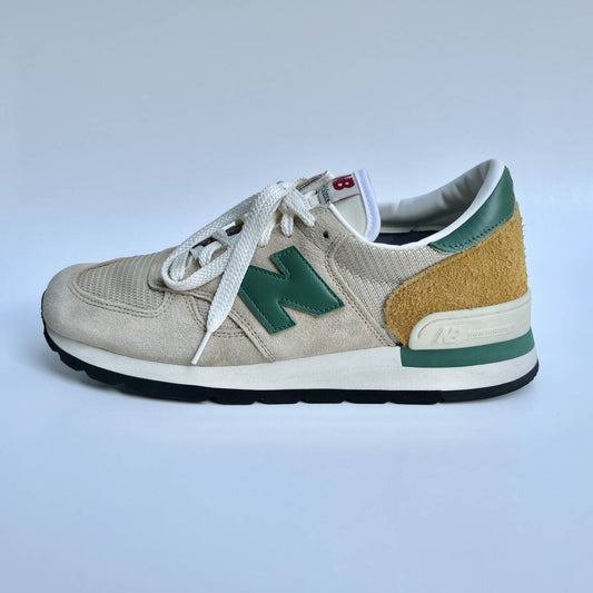 美品 NEW BALANCE ニューバランス US10 1/2 28.5cm ローカット スニーカー M990TG1 ベージュ