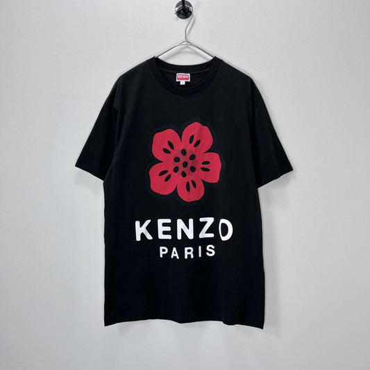 KENZO ケンゾー Mサイズ BOKE FLOWER CLASSIC T-SHIRT ボケフラワー Tシャツ 半袖シャツ 花柄 プリント ロゴ ブラック