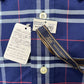 新品 Brooks Brothers ブルックスブラザーズ Sサイズ チェックシャツ 長袖シャツ ブルー