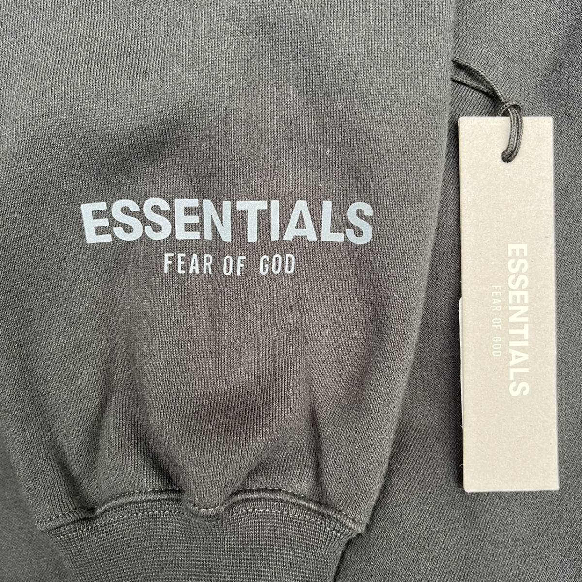新品 FOG Fear Of God Essentials フィアオブゴッド エッセンシャルズ Sサイズ LOGOスウェット ブラック Black