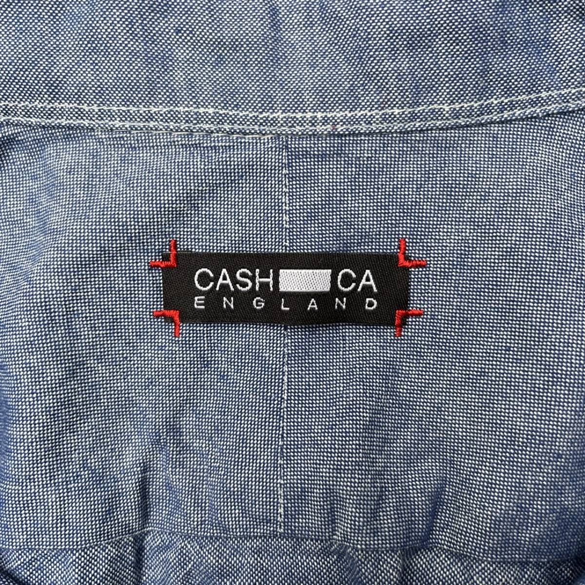 CASH CA カシュカ Sサイズ チェック 切替 長袖 シャツ