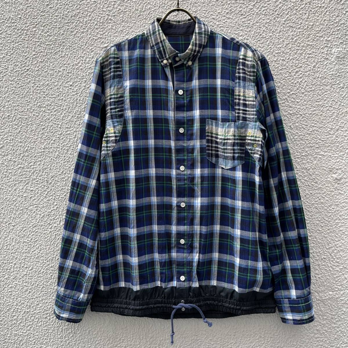 サカイ sacai チェックシャツ 長袖 シャツ size 2-