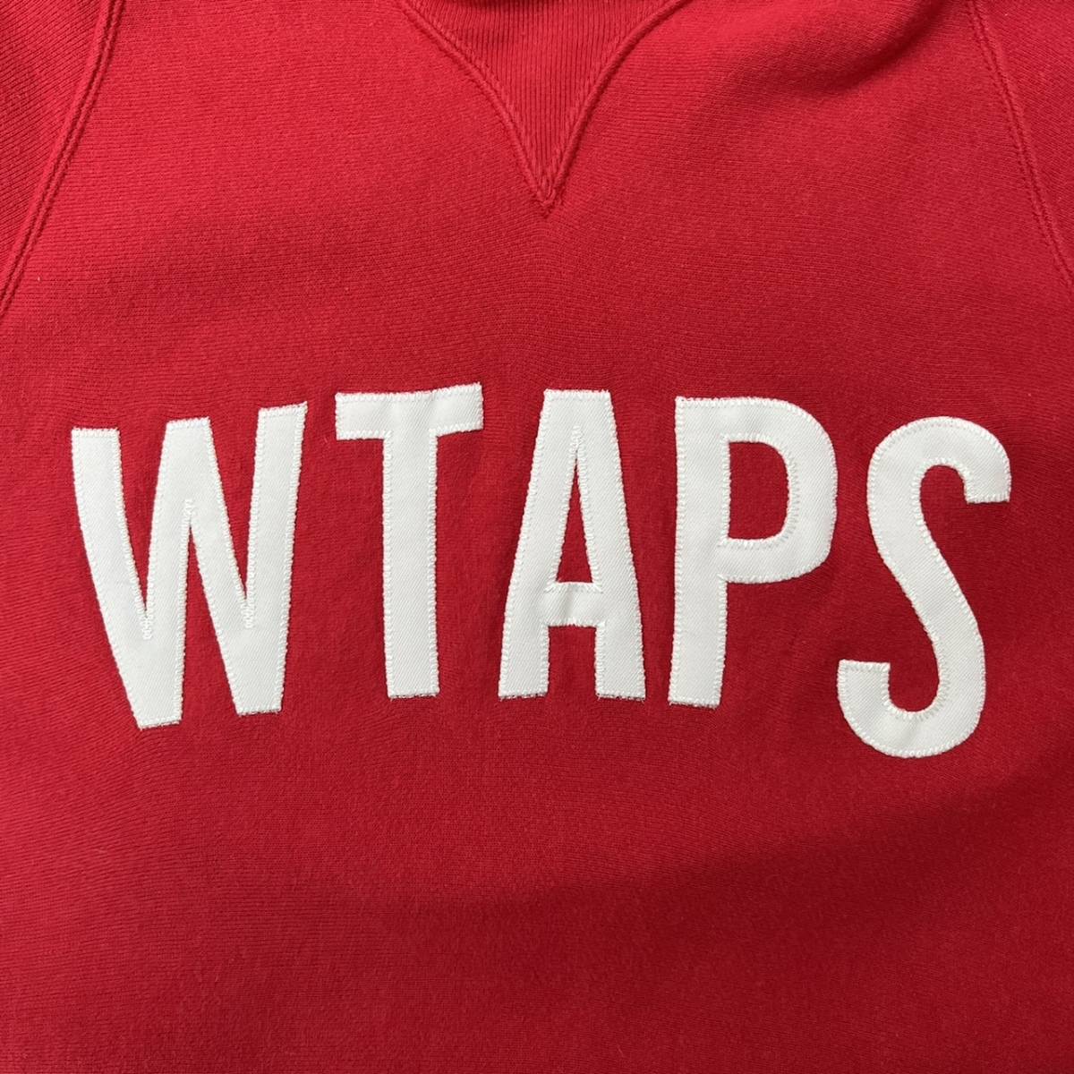 WTAPS ダブルタップス Mサイズ プルオーバー パーカー ロゴ フーディ レッド