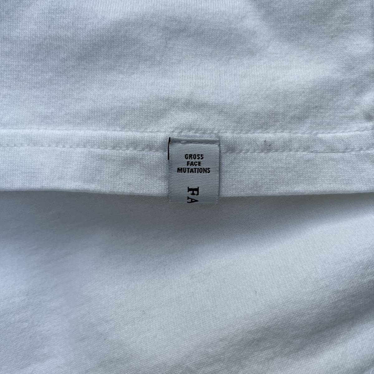 FACETASM ファセッタズム サイズ00 Tシャツ ビックシルエット ワイドシルエット ロゴ ホワイト フリーサイズ