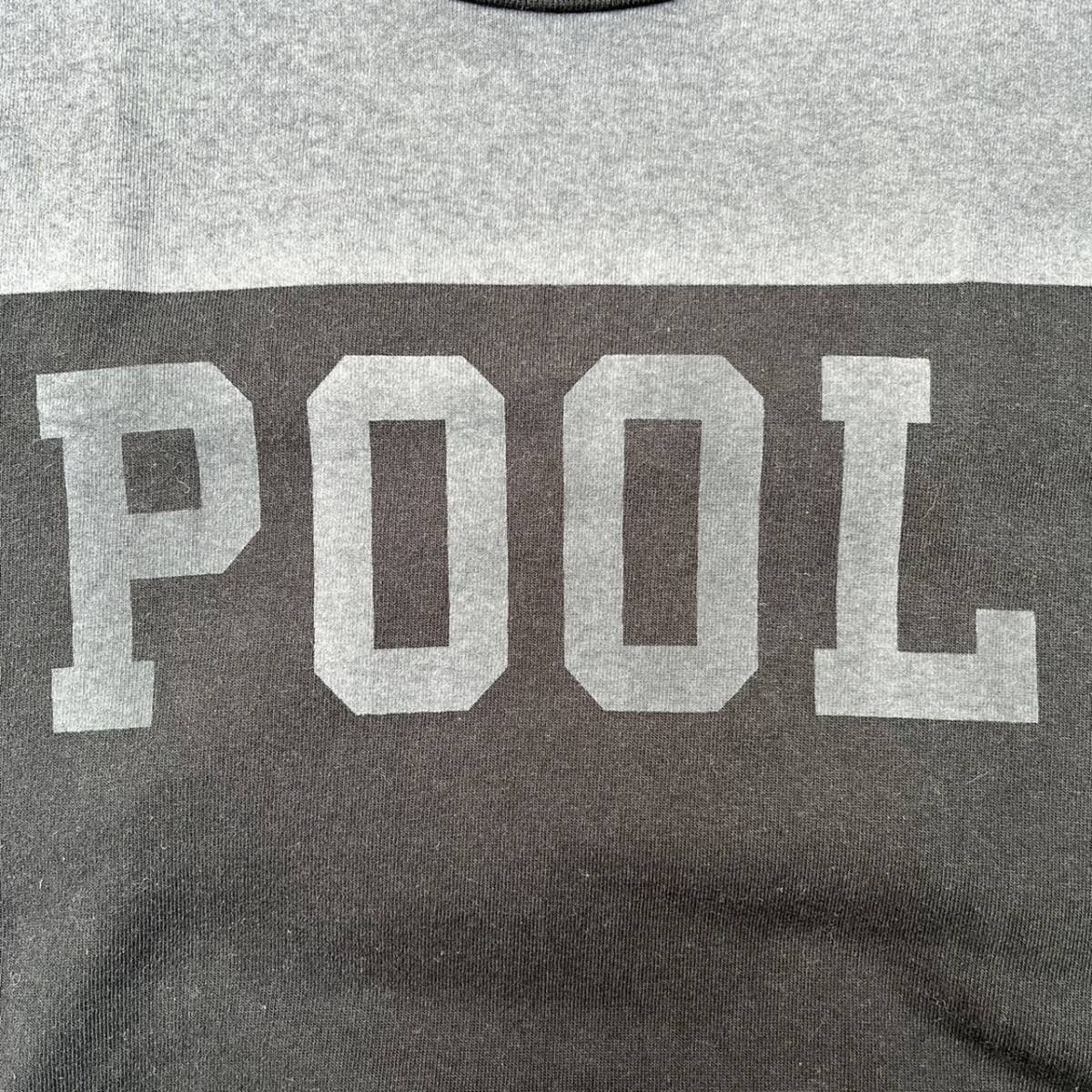 the POOL aoyama ザプールアオヤマ Mサイズ フットボールシャツ Tシャツ ロゴ ブラック 藤原ヒロシ フラグメント