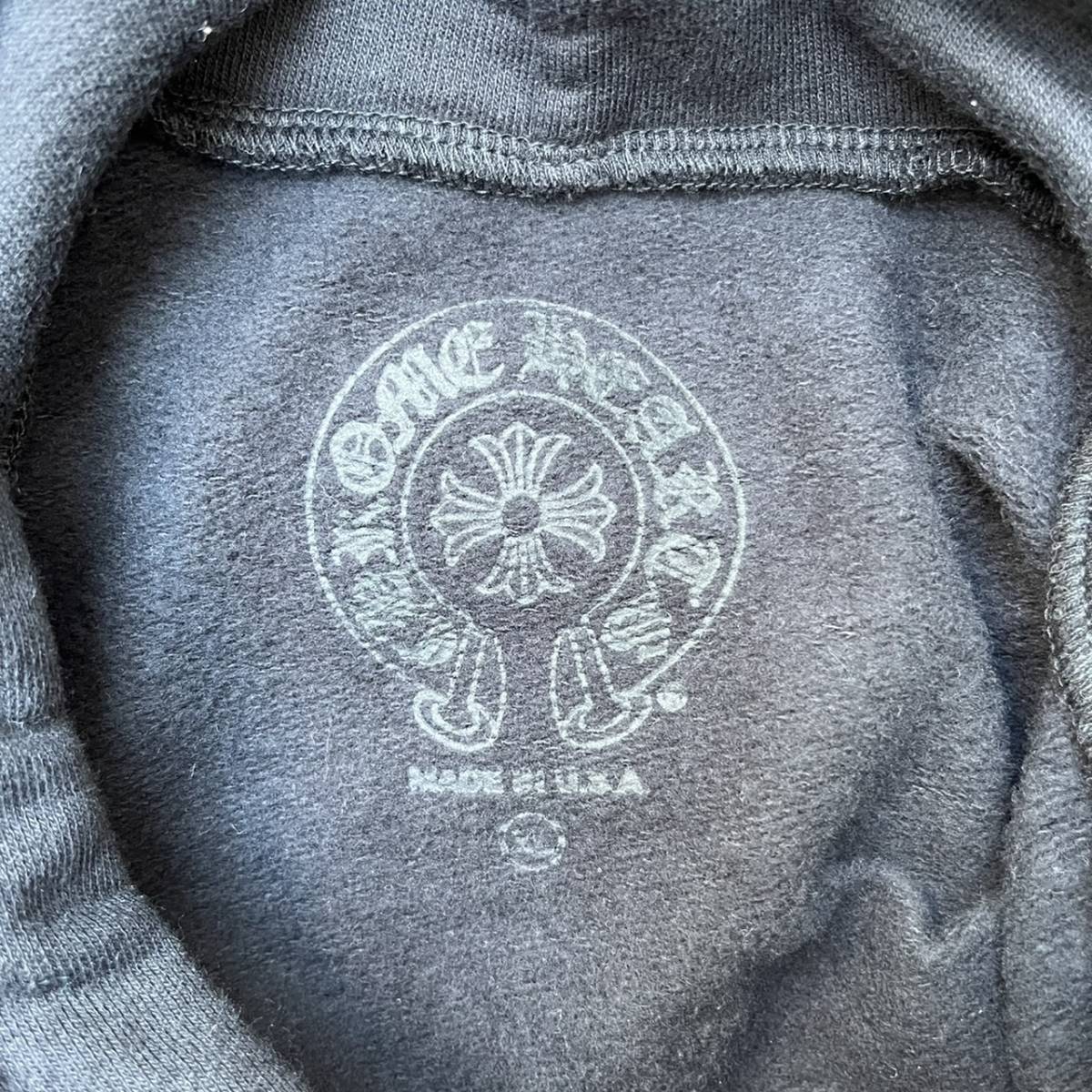 新品 CHROME HEARTS クロムハーツ XLサイズ マルチカラークロス プルオーバー パーカー Multi Color Cross  Cemetery Hoodie ブラック