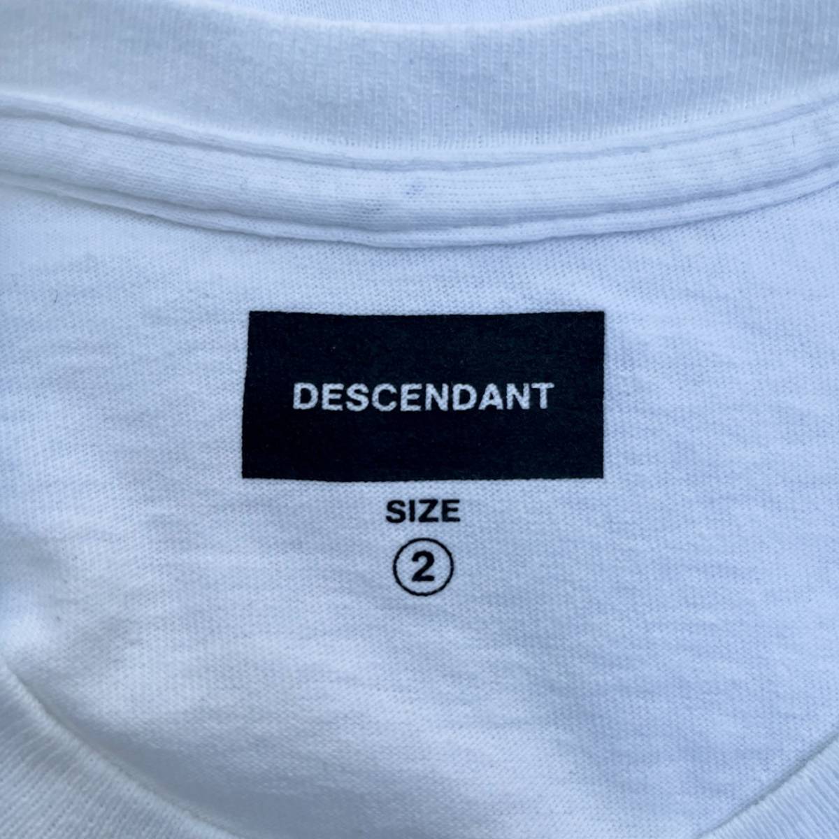 未使用品 DESCENDANTS ディセンダント サイズ2 ボックスロゴ Tシャツ