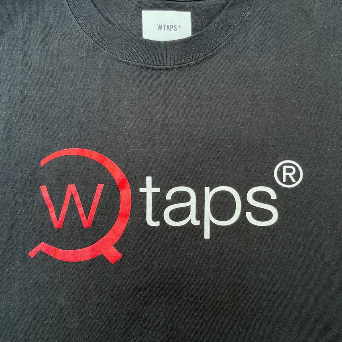 WTAPS ダブルタップス サイズ2 ロゴ Tシャツ ブラック