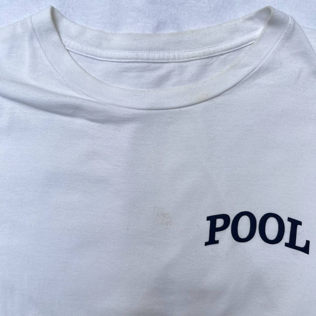 the POOL aoyama ザプールアオヤマ Mサイズ Tシャツ ロゴ ホワイト 藤原ヒロシ フラグメント