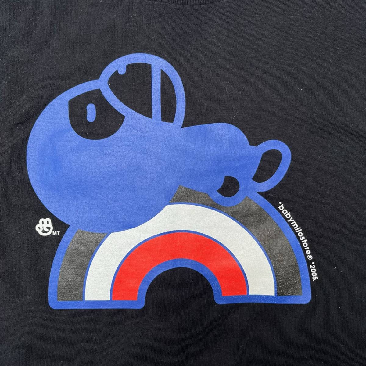 A BATHING APE アベイシングエイプ Lサイズ ロゴ Tシャツ ブラック