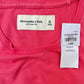 新品 Abercrombie & Fitch アバクロンビーアンドフィッチ XLサイズ Tシャツ 半袖 ワンポイント ピンク